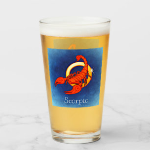 Copo De Pint Escorpião em Azul