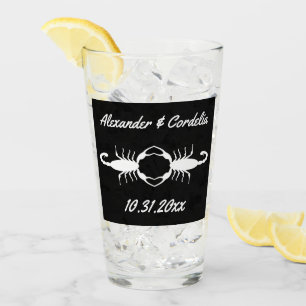 Copo De Pint Escorpiões Brancos Góticos Personalizados