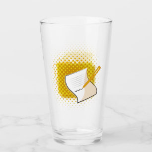 Copo De Pint Escrevendo sobrevoo