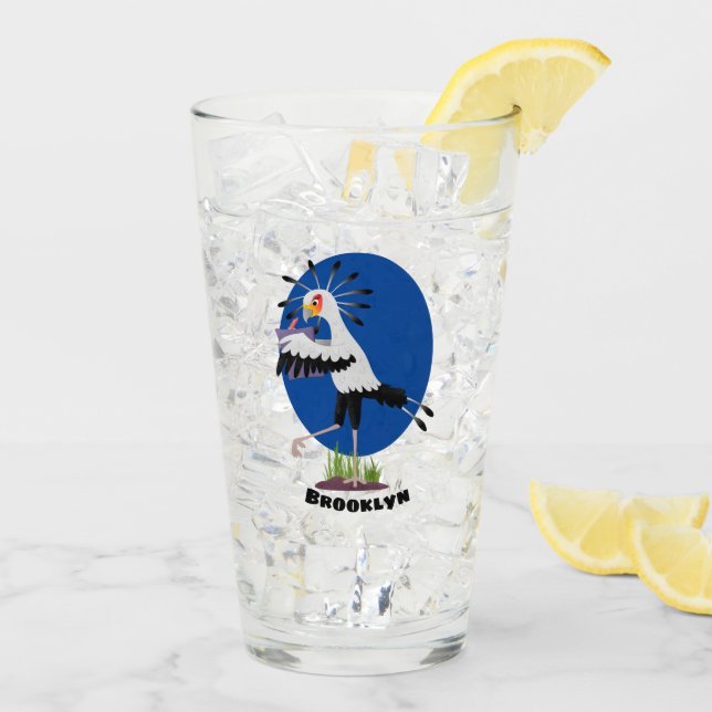 Copo De Pint Escrivado, secretário de pássaros escrevendo carto (Gelo traseiro)