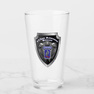 Copo De Pint Escudo da 173ª Brigada de Combate Aerotransportada