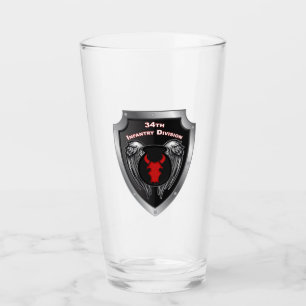 Copo De Pint Escudo Personalizado da 34ª Divisão de Infantaria