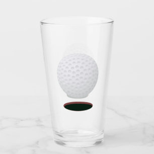 Copo De Pint Esfera de Golfe e Vidro de Bebendo de Buraco