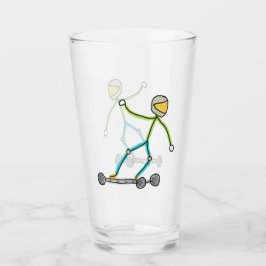 Copo De Pint Esk8 Stickman