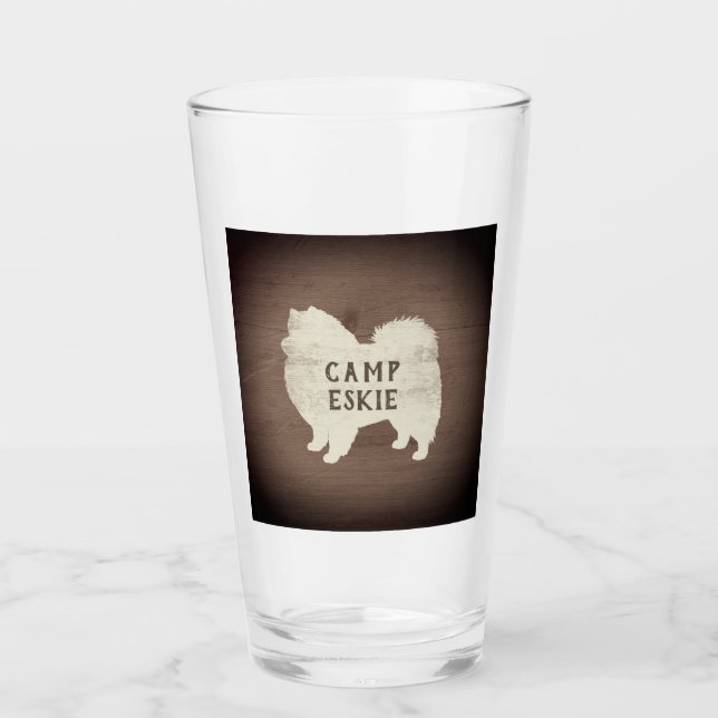 Copo De Pint Eskimo Americano Silhouette Rustic Personalizado (Frente)