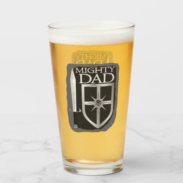 Copo De Pint Espada e blindagem poderosa do Pai (Traseira (Preenchido))