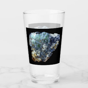 Copo De Pint Espécime Mineral de Cristal de Vivianita Verde Nat
