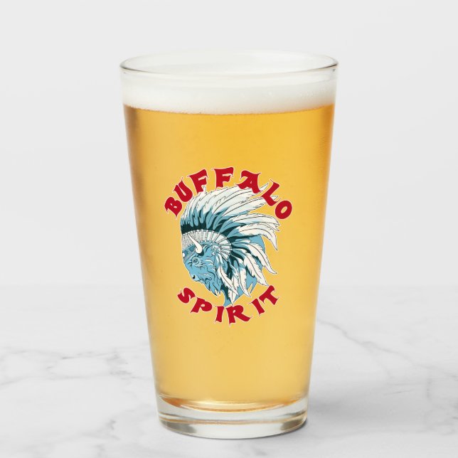 Copo De Pint Espírito De Búfalo Animal (Frente (Preenchido))
