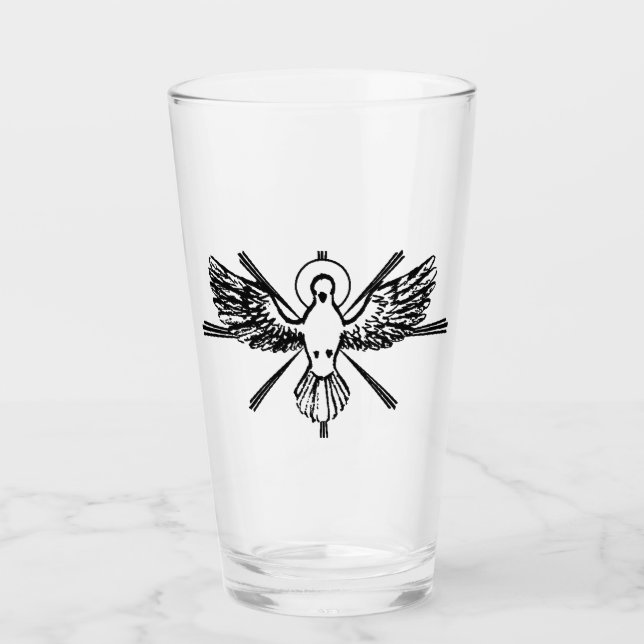 Copo De Pint Espírito Santo na forma de pomba (Frente)
