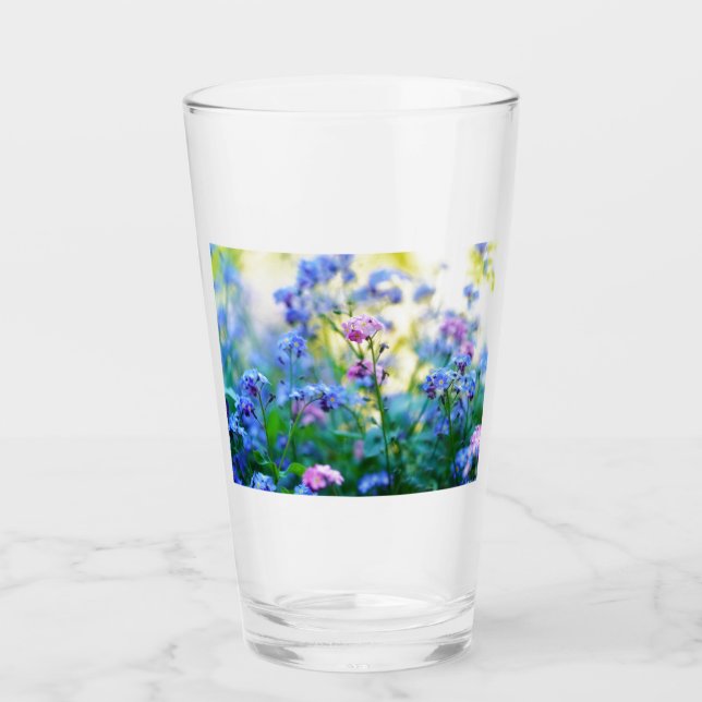 Copo De Pint Esqueçam-me-não-flores (Frente)