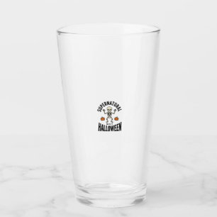 Copo De Pint Esqueleto de Halloween Supernatural Engraçado Vint