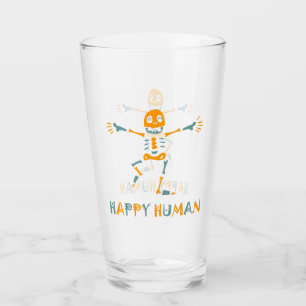 Copo De Pint Esqueleto humano feliz