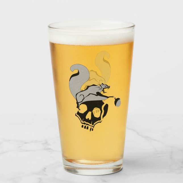 Copo De Pint Esquilo da Morte de Cinzas Voadoras Fome (Traseira (Preenchido))