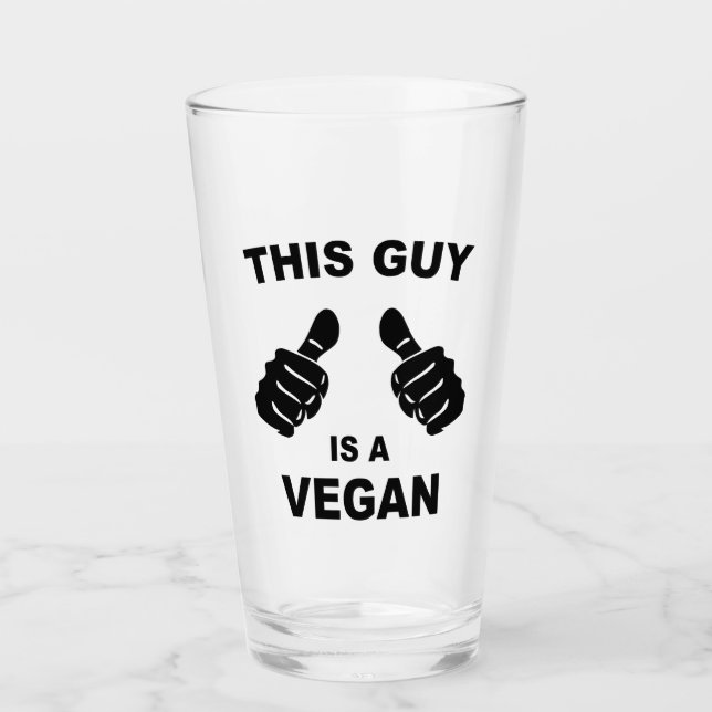 Copo De Pint Esta Cara É Um Vegan (Frente)