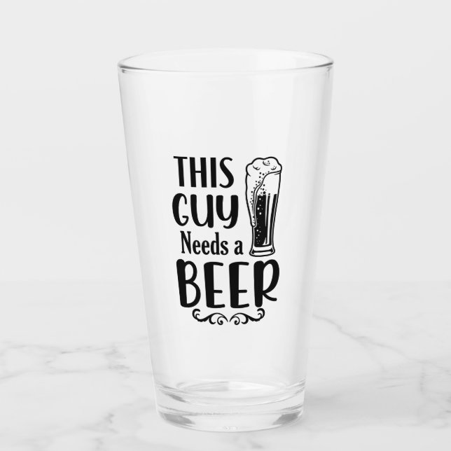 Copo De Pint Esta Cara precisa de uma cerveja! (Frente)