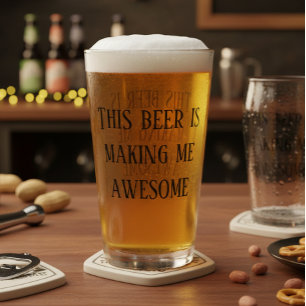 Copo De Pint Esta cerveja está me deixando incrível Caneca