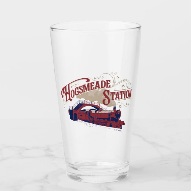 Copo De Pint Estação de HOGSMEADE Gráfico Vintage (Frente)