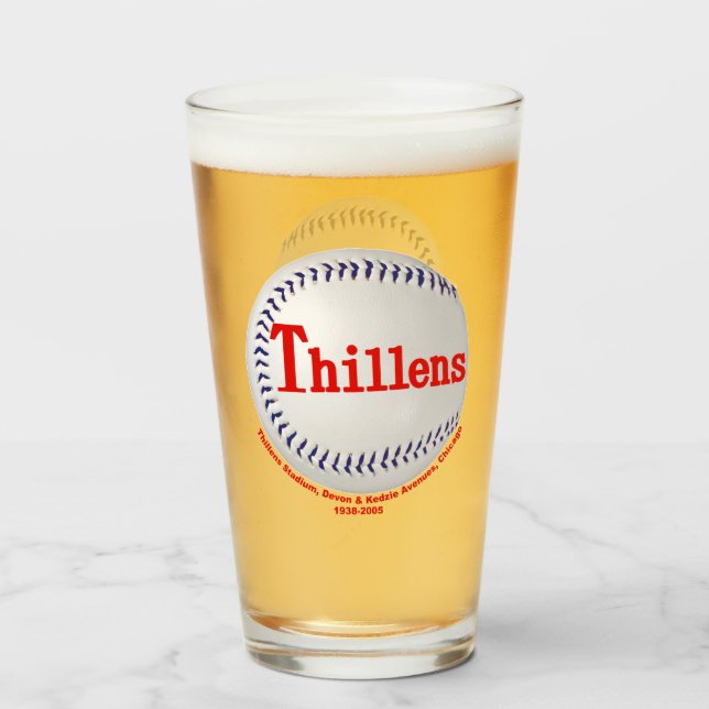Copo De Pint Estádio Thillens, Chicago, Illinois (Frente (Preenchido))