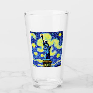 Copo De Pint Estátua da Noite Estrelada da Liberdade em Nova Io