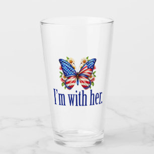Copo De Pint Estou com o Kamala Harris para o Presidente Borbol