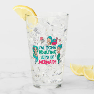 Copo De Pint Estou farto de adultar Vamos como sereias