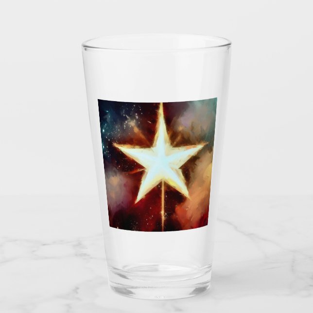 Copo De Pint Estrela de Natal 1 (Frente)