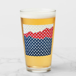Copo De Pint Estrelas Vermelhas, Brancas e Azuis (EUA) (Estados