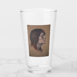 Copo De Pint Estudo de uma Cabeça de Mulher (por Evelyn De Morg