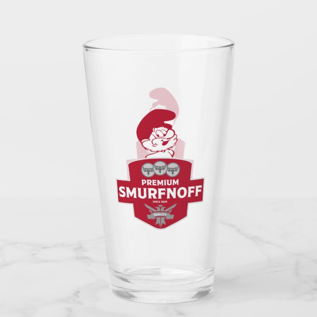 Copo De Pint Etiqueta engraçada de Vodca de Natal (Frente)