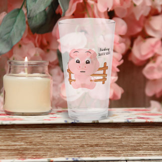 Copo De Pint Eu Acordei Como Um Porco Rosa Bonito