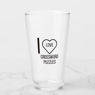 COPO DE PINT EU ADORO QUEBRA-CABEÇA DE PALAVRA CRUZADA