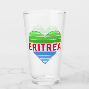 Copo De Pint Eu Amo Eritreia, Coração Eritreia