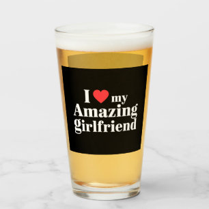 Copo De Pint Eu Amo Minha Namorada Incrível Eu Adoro Minha Namo