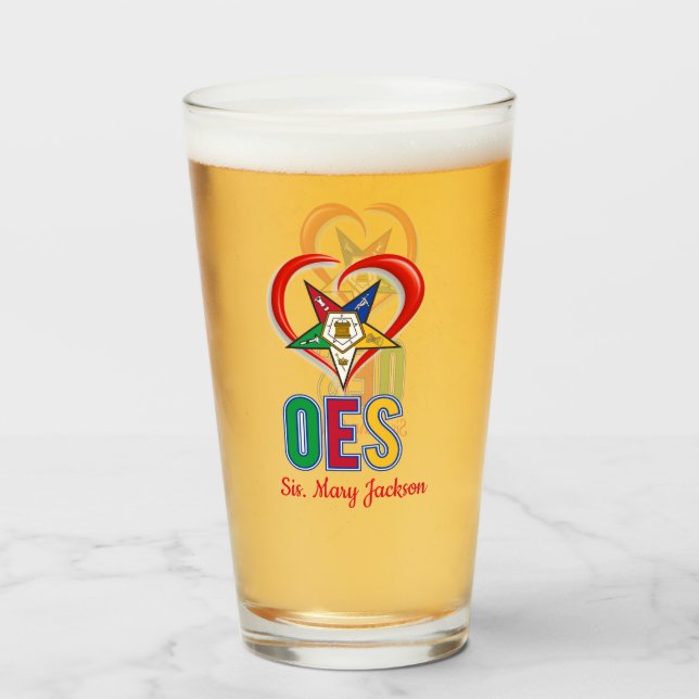 Copo De Pint Eu Amo OES (Frente (Preenchido))