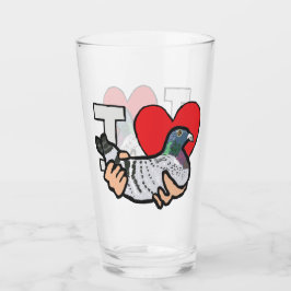 Copo De Pint Eu Amo Pombos