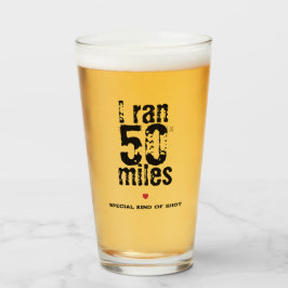Copo De Pint Eu Corri 50 Milhas Ultramarathon Race Funny Corren