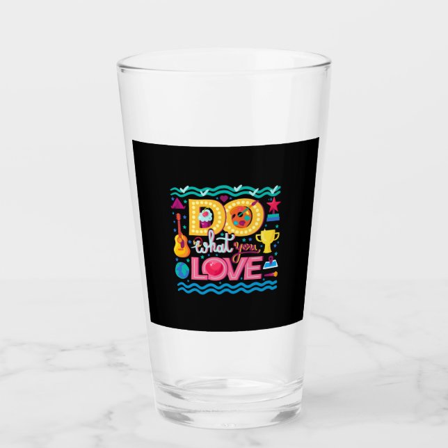 Copo De Pint Eu Faço O Que Eu Amo (Frente)