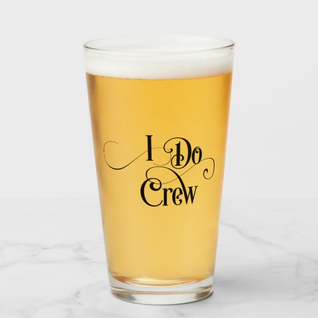 Copo De Pint Eu Faço Tripulação (Frente (Preenchido))