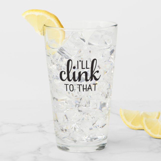 Copo De Pint Eu me agarro a isso (Gelo frontal)