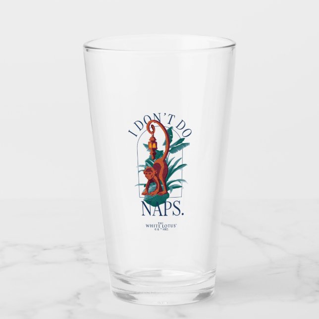 Copo De Pint Eu não faço macacos-prego - o lótus branco (Frente)