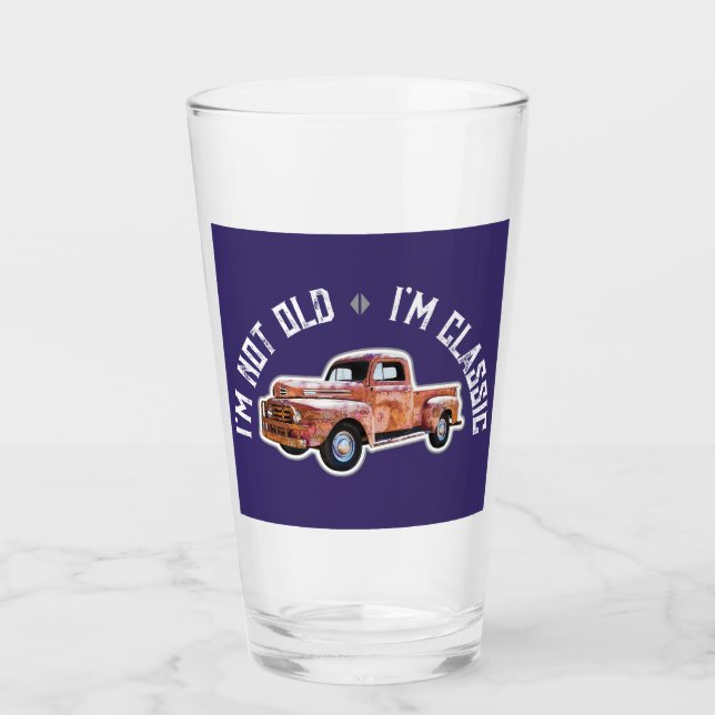 Copo De Pint Eu não sou velho, sou clássico do caminhão (Frente)
