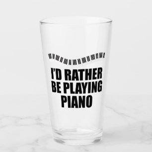 Copo De Pint Eu Preferencialmente Jogaria Piano Engraçado Pian