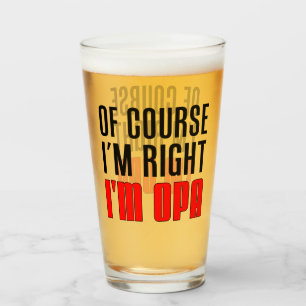 Copo De Pint Eu sou direito mim sou vovô do alemão de Opa
