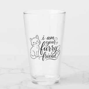 Copo De Pint Eu Sou Seu Amigo Peludo Design de Animal Fofo