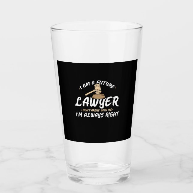 Copo De Pint Eu Sou Um Futuro Advogado (Frente)
