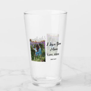 Copo De Pint Eu te amo mãe dia de as mães elegante adicionar te