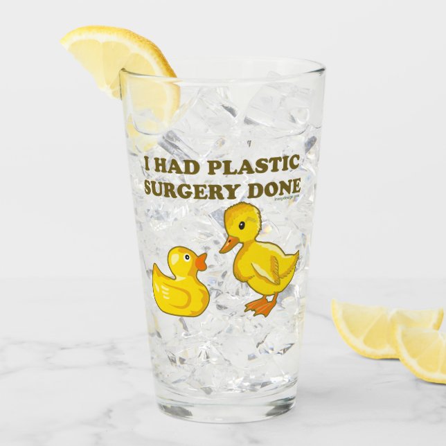 Copo De Pint Eu tive a cirurgia plástica feita (Gelo frontal)