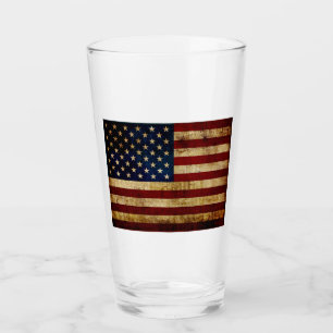 Copo De Pint EUA / Bandeira esvajada