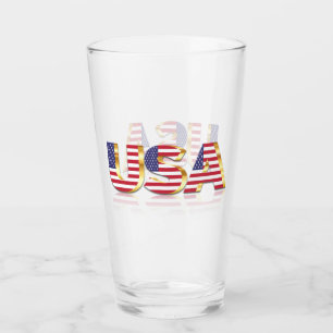 Copo De Pint EUA - Estados Unidos da América - Bandeira - Patr