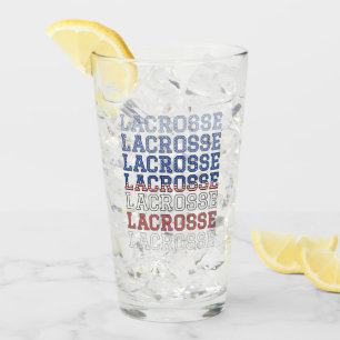 Copo De Pint EUA Repetindo Texto - Lacrosse USA Flag
